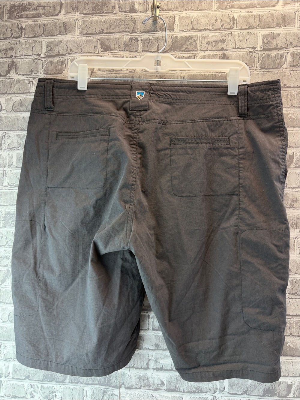 Woman's KUHL Dark Gray Casual Shorts with Back Patch Pockets